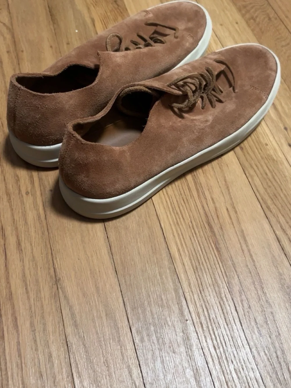 Vince Men's Suede Sneakers - Brown with White Sole, 9.5
